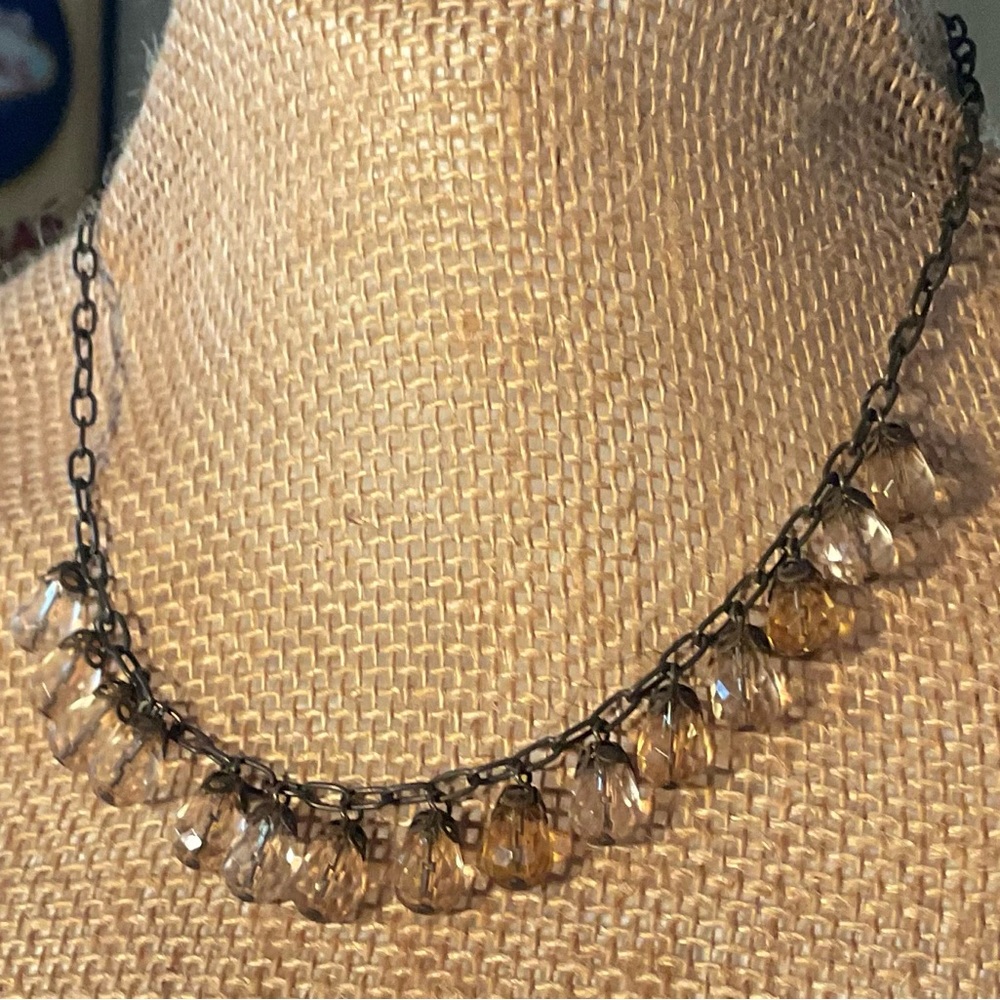 Vintage America Gold and Silver Beaded Necklace